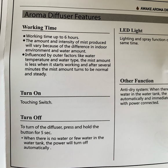 Awake essential oil diffuser ▪️ - Picture 7 of 7